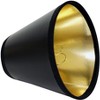 Vynxaria Lampshades: Black Animal Hide Chandelier Shades, 3" x 4" x 4" Set of 6 - 2 of 3