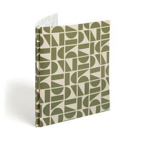 U Brands 2 Pocket Fashion Plastic Folder Off Beat Geo Green - 1 of 4