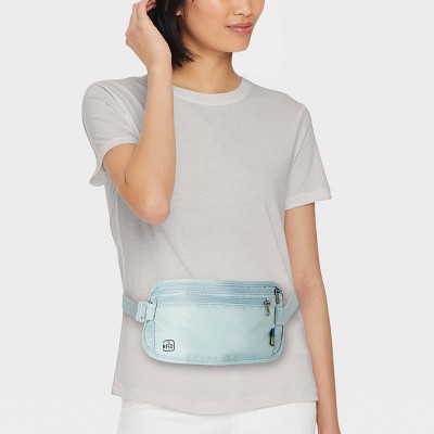 Open Story RFID Blocking Waist Pouch Puritan Gray - Open Story™: Water-Resistant Belt Bag — фото 2