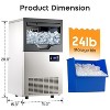 AMERLIFE Freestanding Commercial Ice Makers with Storage Capacity, Stainless Steel, Self-Cleaning, Ideal for Home, Bar & Restaurant Use - 2 of 4