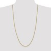 Black Bow Jewelry 2.5mm 10k Yellow Gold Solid Diamond Cut Rope Chain Necklace - 2 of 4