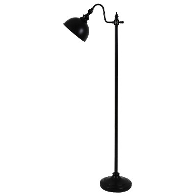 56" Chloe Pharmacy Floor Lamp Black - Decor Therapy