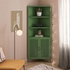 Novogratz Channing Corner Storage Cabinet with 2 Doors - 2 of 4