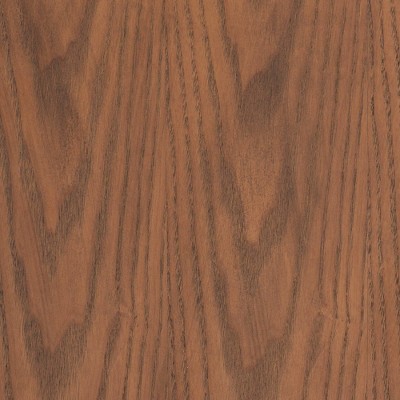 Ash Walnut 2-Drawer Mid-Century Modern Nightstand