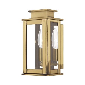 Livex Lighting Princeton 1 - Light Wall Light in  Antique Brass - 1 of 2
