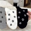 Anna-Kaci Women's 3-Pack Crew Socks with Allover Paw Print Pattern Soft Stretch Casual Sock Set - 4 of 4