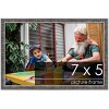 PosterPalooza | Photo Size Textured Black Picture Frame - UV Acrylic, Foam Board Backing, Hanging Hardware - 2 of 4