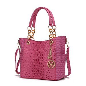 MKF Collection Miriam Handbag Signature Women Vegan Leather Tote by Mia K - 1 of 4
