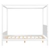 Okak Minimalsit Roof Canopy Bed Frame with Headboard & Slat Support,Modern Small Daybed Student Bed for Bedroom,Study - 3 of 4