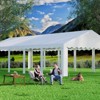 EROMMY Heavy Duty Party Tent Gazebo For Events, Weddings, Bbqs - Removable Sidewall Windows & Storage Bags Included, White - 4 of 4