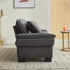 CAVINAS 84 inch Corduroy Sofa Plush,Durable Loveseat Couch With Pillows for Bedroom,Living,Apartment,Office - 4 of 4