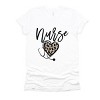 Simply Sage Market Leopard Nurse Heart Short Sleeve Tee - 2XL - White - 2 of 4