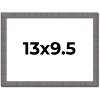 PosterPalooza | Photo Size Textured Grey Picture Frame - UV Acrylic, Foam Board Backing, Hanging Hardware - 2 of 4