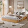 CuisinSmart Full Size Bed Frame, Modern Minimalist Wood Platform Bed without Headboard, Floor-Standing Bed Frame, Easy Assembly - 2 of 4