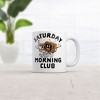 Crazy Dog Saturday Morning Club Mug Funny Sarcastic Graphic Novelty Coffee Cup-11oz - 2 of 4