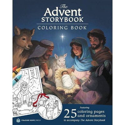 The Advent Storybook Coloring Book - by  Laura Richie (Paperback)