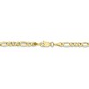 Black Bow Jewelry 10k Yellow Gold 3.5mm Hollow Figaro Chain Necklace - 3 of 4