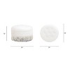 Sapphtopaz Modern 24" Ottoman Round Footstools with Button Tufted Top and Tassels Upholstered Accent Ottoman for Living Room, Bedroom - 2 of 4