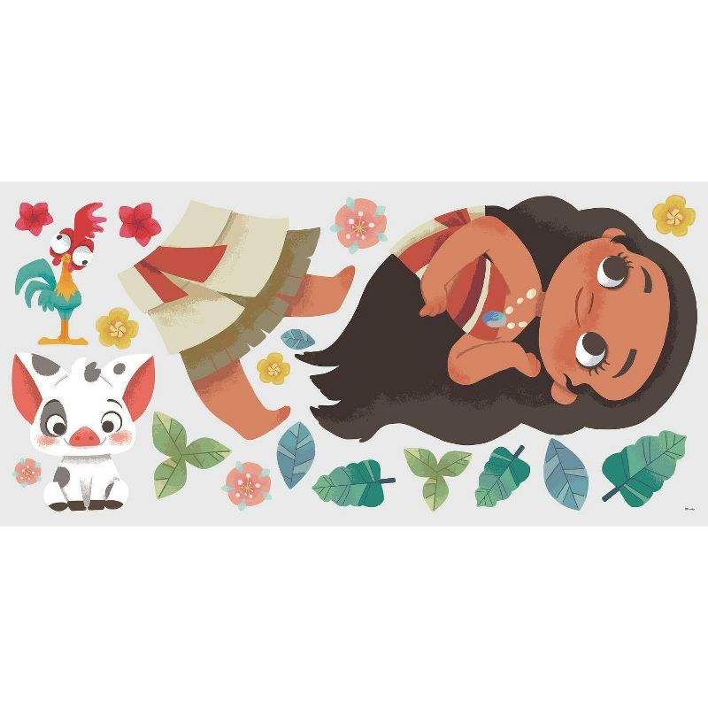 Vintage Moana Peel and Stick Giant Kids&#39; Wall Decal, 1 of 10