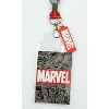 Marvel Lanyard ID Badge Holder And 2" Rubber Charm Pendant With Raised Script - 2 of 4