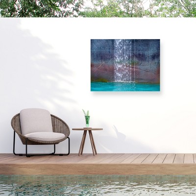 Trademark Fine Art - Ignacio Palacios Waterfall Matted Framed Art