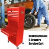 TIRAMISUBEST Tool Cabinet on Wheels - Red Mobile File Cabinet - 3 of 4