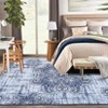 Area Rugs for Living Room, Machine Washable Area Rug for Bedroom, Vintage Rugs Boho Medallion, Non-Slip Rubber, Low Pile, Kid & Pet Friendly - 2 of 4