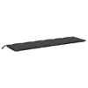 vidaXL Garden Bench Cushion Melange Anthracite 78.7"x19.7"x2.8" Fabric - 2 of 4