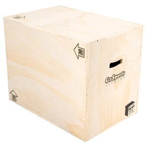 GoSports Fitness Launch Box 3-in-1 Adjustable Height Wood Plyo Jump Box for Exercises of All Skill Levels - 1 of 4