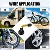 Unique Bargains Rubber Base Bent 90 Degree Angled Car Tire PVR70 Valve 5 Pcs - 2 of 4