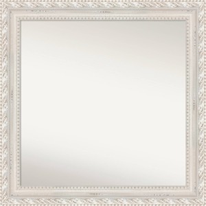 32"x32" Opera Wood Wall Mirror, Square, Modern Decor - Amanti Art: Includes Mounting Hardware - 1 of 4
