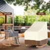 Topteng Rocker Chair Cover Waterproof Patio Outdoor - 3 of 4
