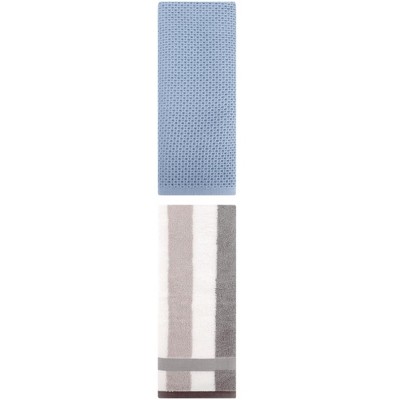 REGALWOVEN Cotton Soft Absorbent Bathroom Hand Towel for Kitchen Hotel and Spa 13" x 30"/13" x 29" 2 Pcs