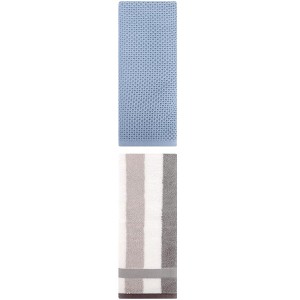 REGALWOVEN Cotton Soft Absorbent Bathroom Hand Towel for Kitchen Hotel and Spa 13" x 30"/13" x 29" 2 Pcs - 1 of 4