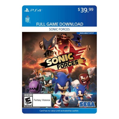 sonic forces psn