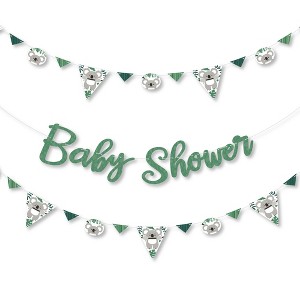 Big Dot of Happiness Koala Cutie - Bear Baby Shower Letter Banner Decoration - 36 Banner Cutouts and Baby Shower Banner Letters - 1 of 4