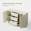 Luck Live 47.24in press-to-open cabinet door with three storage drawers - 4 of 4