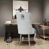 Luxury Velvet Lion Knocker Dining Room Chair High Back - 3 of 4