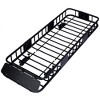 Garvee 38.5 x 43 Inch Universal Roof Rack Cargo Carrier Basket Rooftop Luggage Holder Carrier Basket for Camping Traveling 64 inches Long - 3 of 4