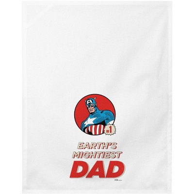 Captain America Gift for Dad Dish Towels