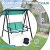 Costway Outdoor 2-Seat Swing Loveseat Canopy Hanging Swing - 4 of 4