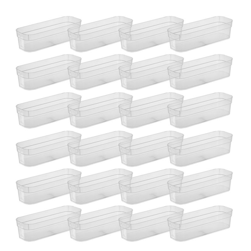 Sterilite Narrow Storage Trays with Sturdy Banded Rim and Textured Bottom for Desktop and Drawer Organizing, 2 of 7