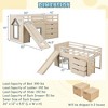 Costway Twin Low Loft bed with Slide Ladder Storage Drawers Play Game Space Wooden - 3 of 4