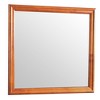 FONTOI Louis Phillipe Wall Mirror with Warm Oak Finish, Classic Wooden Frame Accent for Bedroom, Living Room, or Entryway, Oak, 38"*1"*38" - 4 of 4
