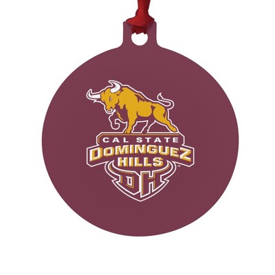 California State University Dominguez Hills Primary Logo Aluminum Holiday Christmas Tree Ornament