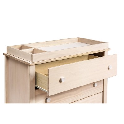 Natural Pine 3-Drawer Changer Dresser with Removable Tray