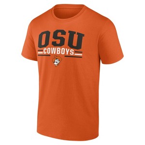 NCAA Oklahoma State Cowboys Men's Bi-Blend T-Shirt - Orange - 1 of 3