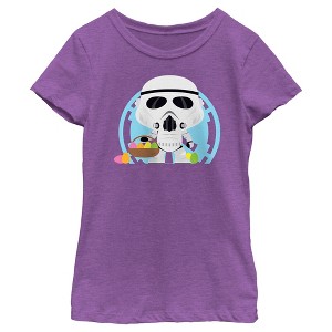 Girl's Star Wars Stormtroopers Are Ready To Hunt Eggs On Easter T-Shirt - 1 of 4