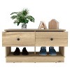 Sapphtopaz Storage Bench Shoe Rack Modern Rectangle Stools Bench with Storage for Entryway - 4 of 4