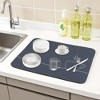 REGALWOVEN Large Diatomaceous Stone Dish Drying Mat for Kitchen Counter, Dishes, Cups, and Utensils 1 Pc - 2 of 4